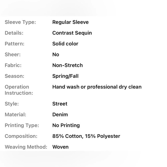 Sequin Oversized Distressed Denim Jacket - Picture 6 of 6